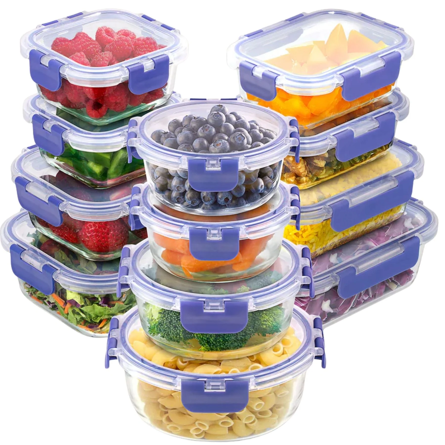 12 Piece Glass Food Storage Containers - Image 10