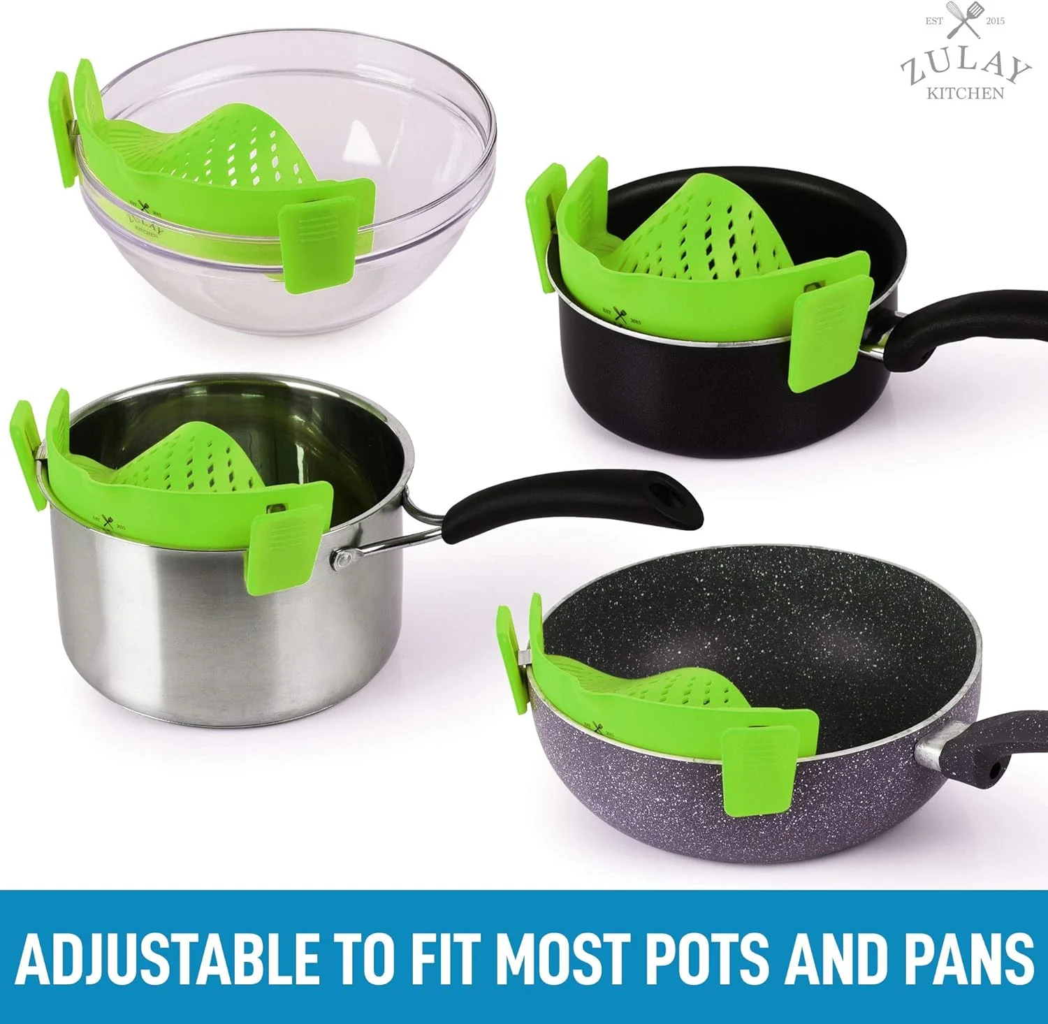Adjustable Silicone Pot Strainer - Image 4
