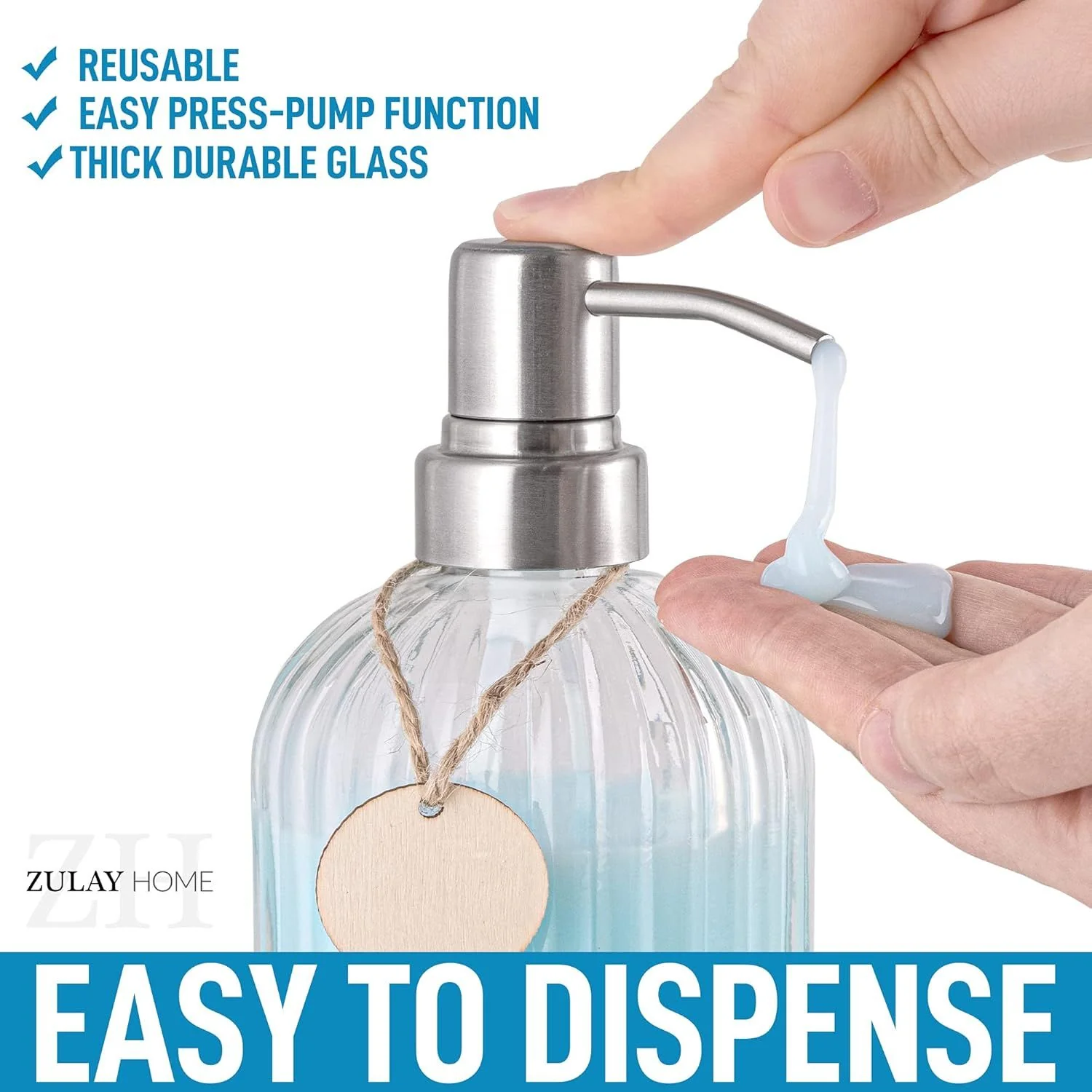 Clear Hand Soap Dispenser - Image 2