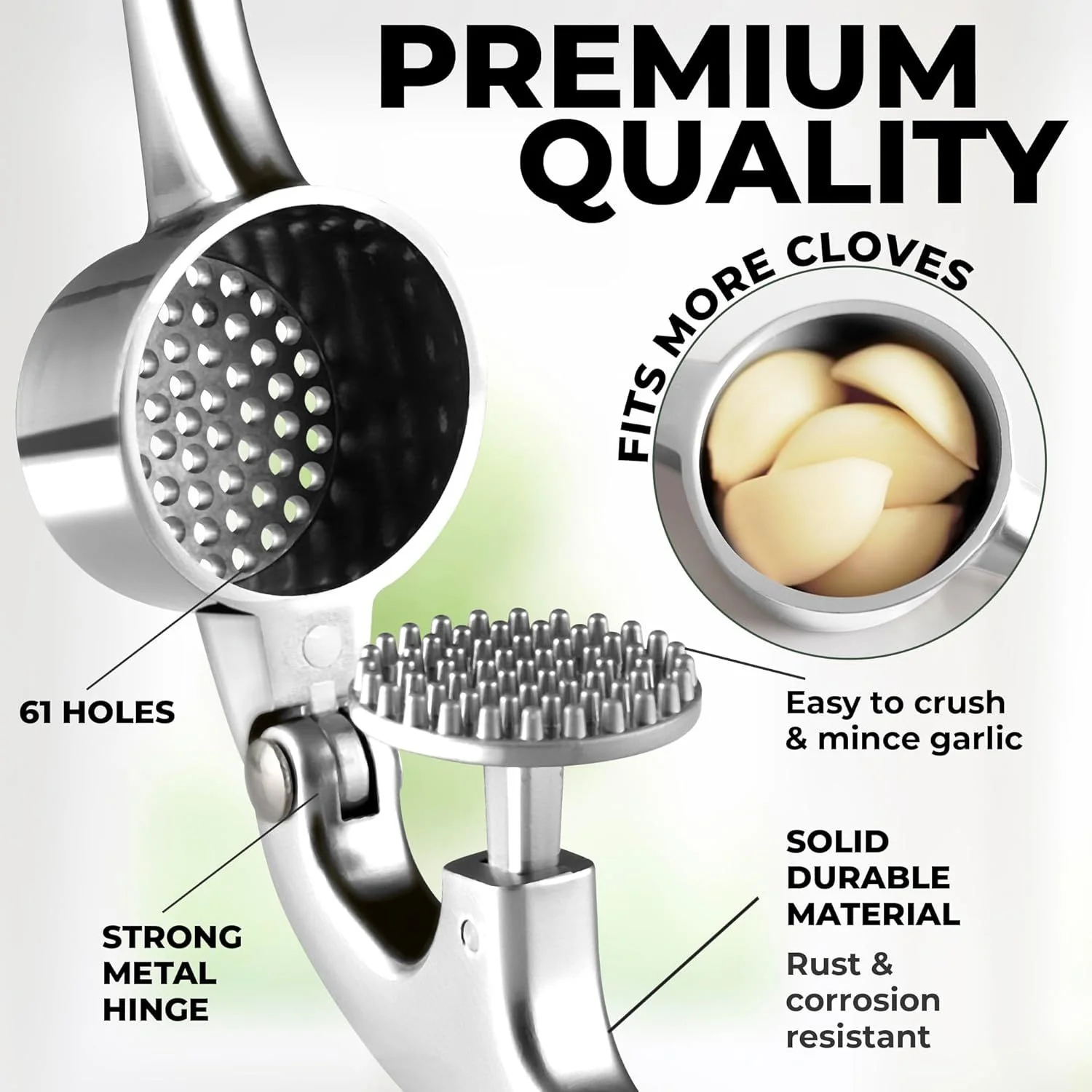 Large Garlic Press & Roller Set - Image 3