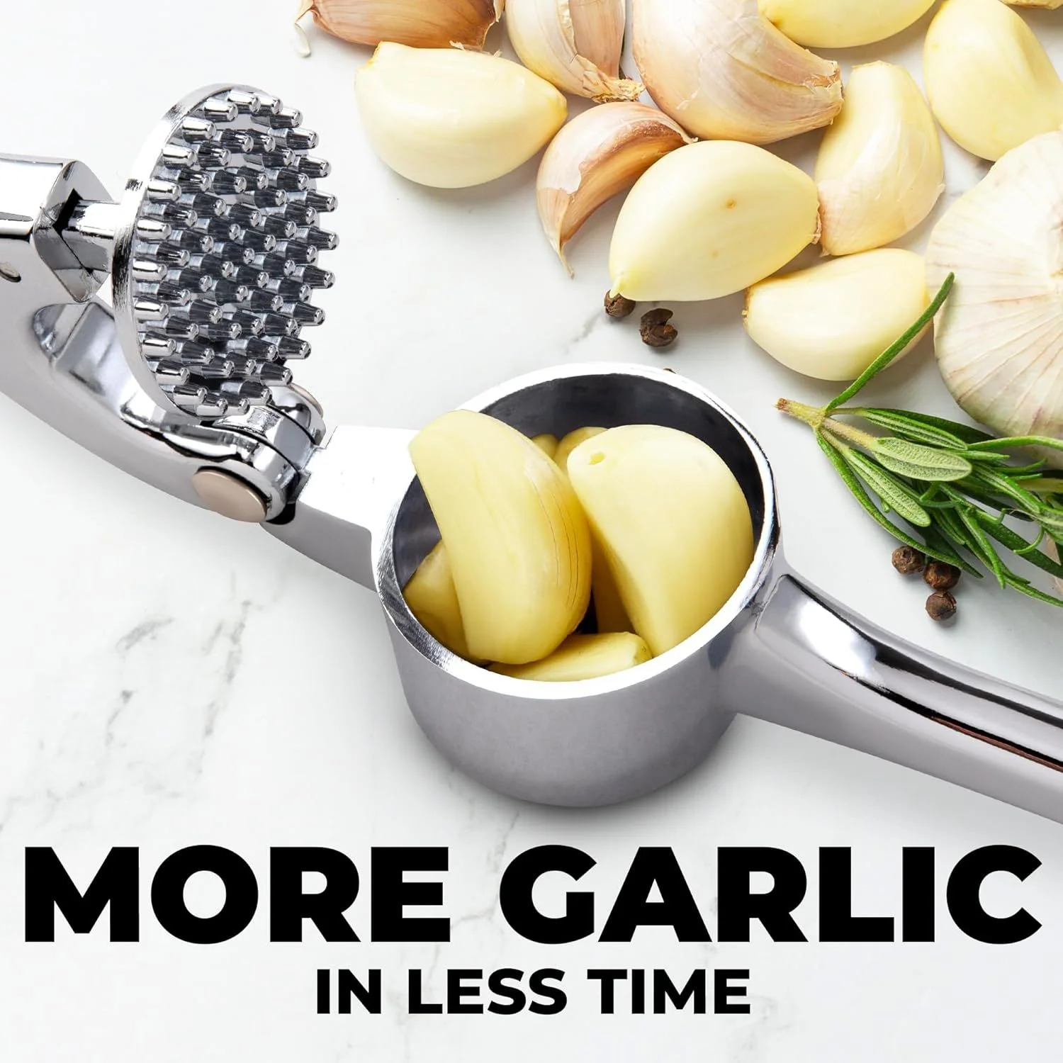 Large Garlic Press & Roller Set - Image 4