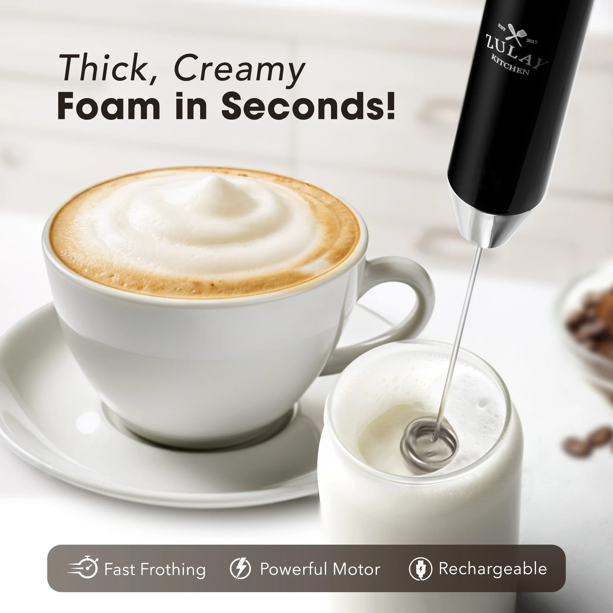Rechargeable Milk Frother - Image 2