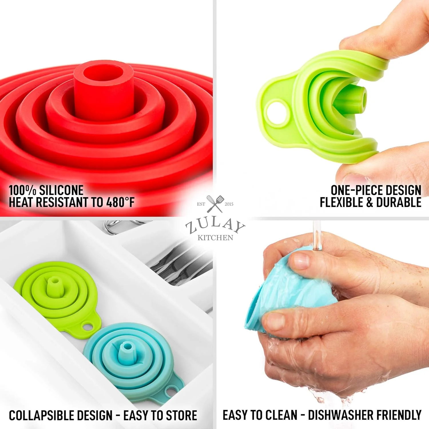 Collapsible Silicone Funnels - Image 4