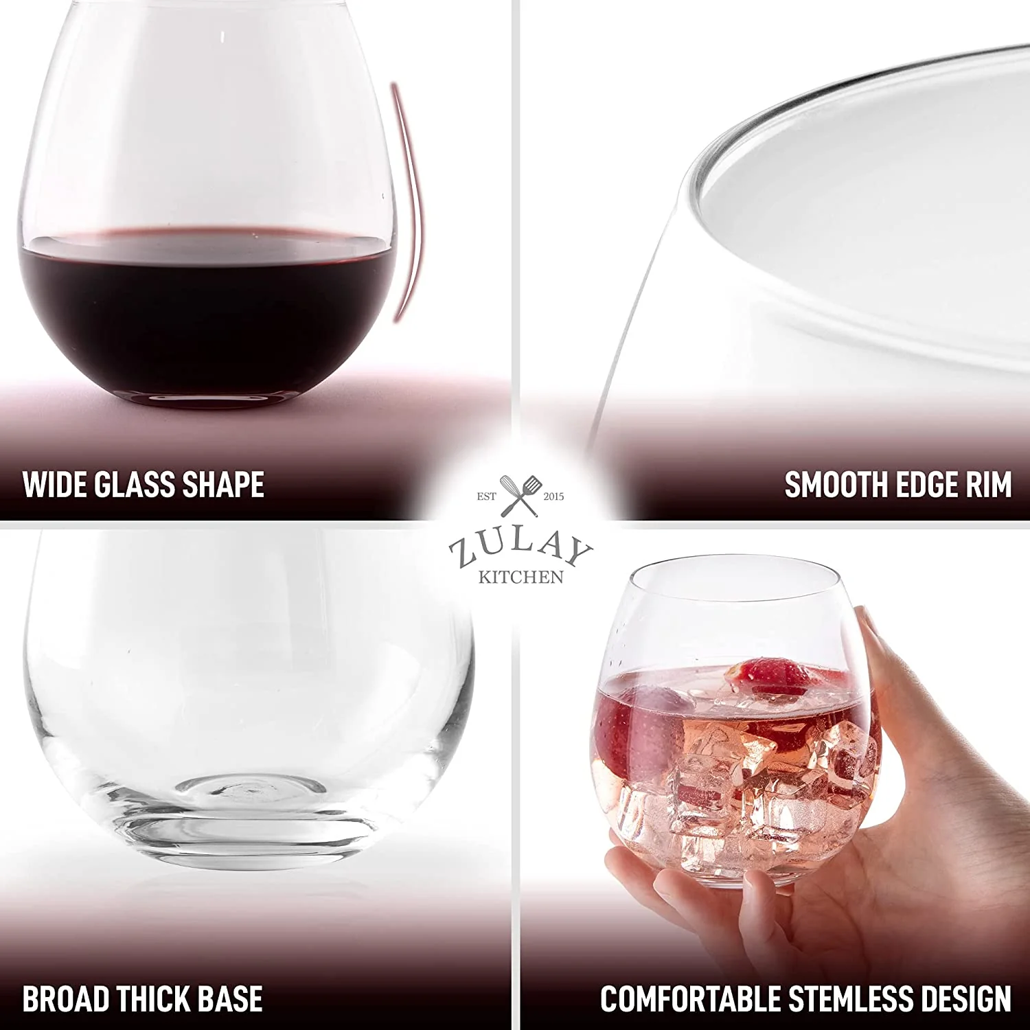 Stemless Wine Glasses Set - Image 4