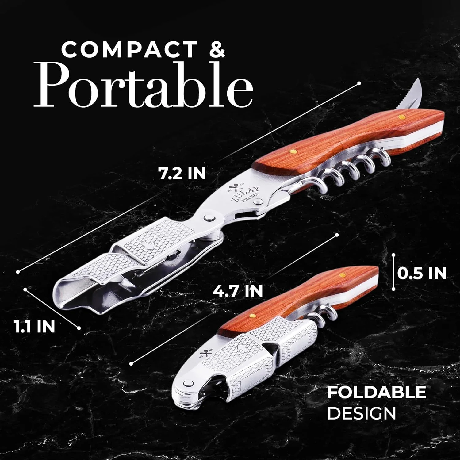 Waiter’s Corkscrew Bottle Opener - Image 8