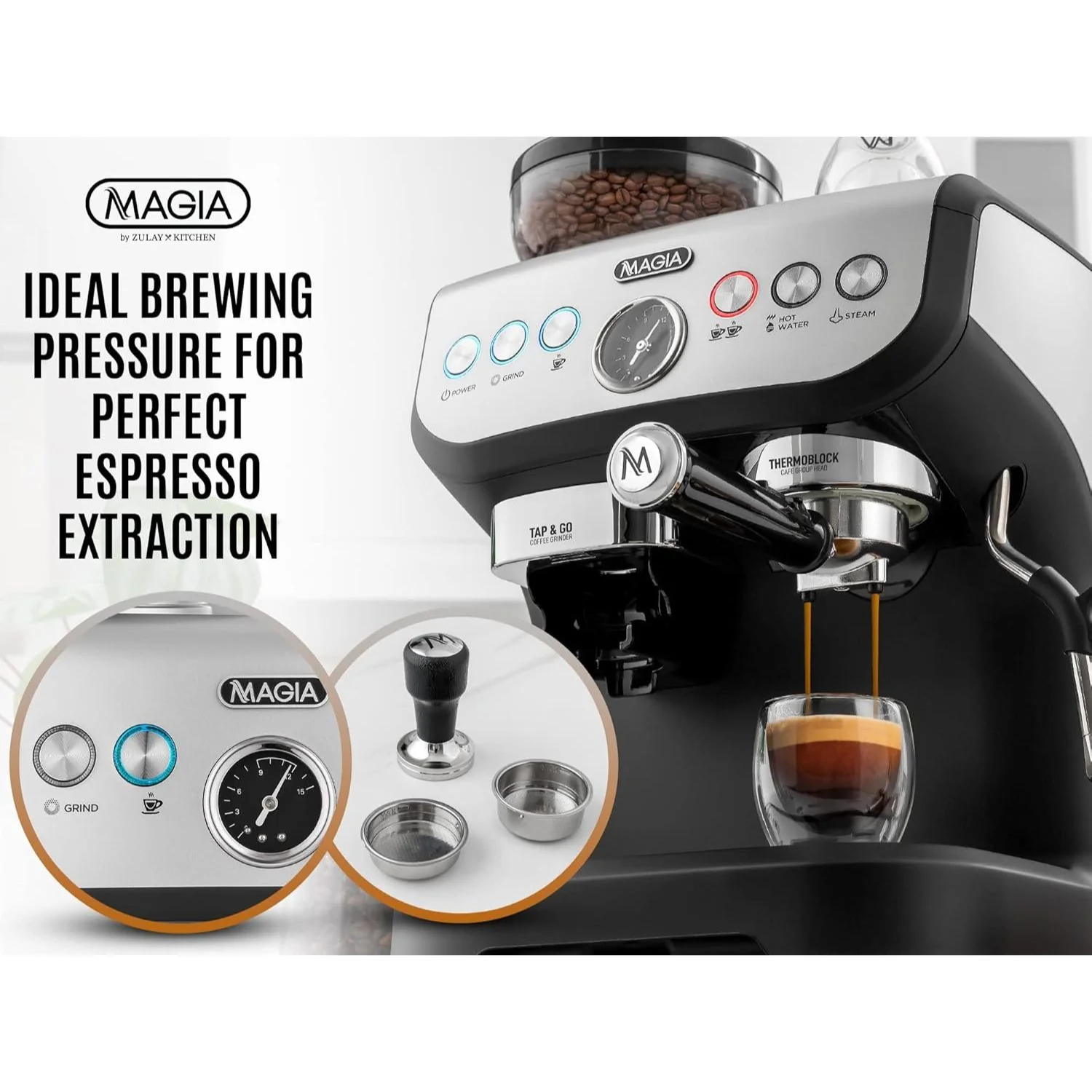 Zulay Magiá Manual Espresso Machine - Image 4